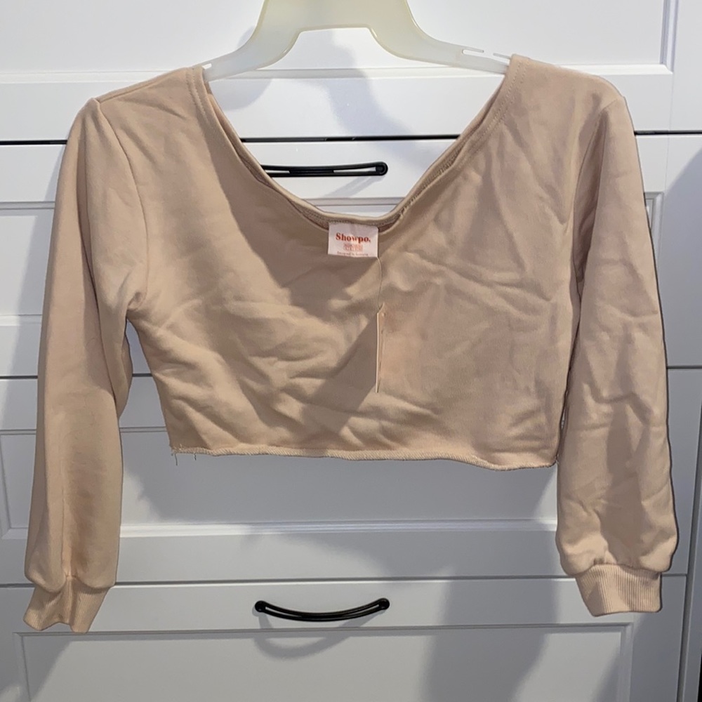 Off the shoulder sweatshirt